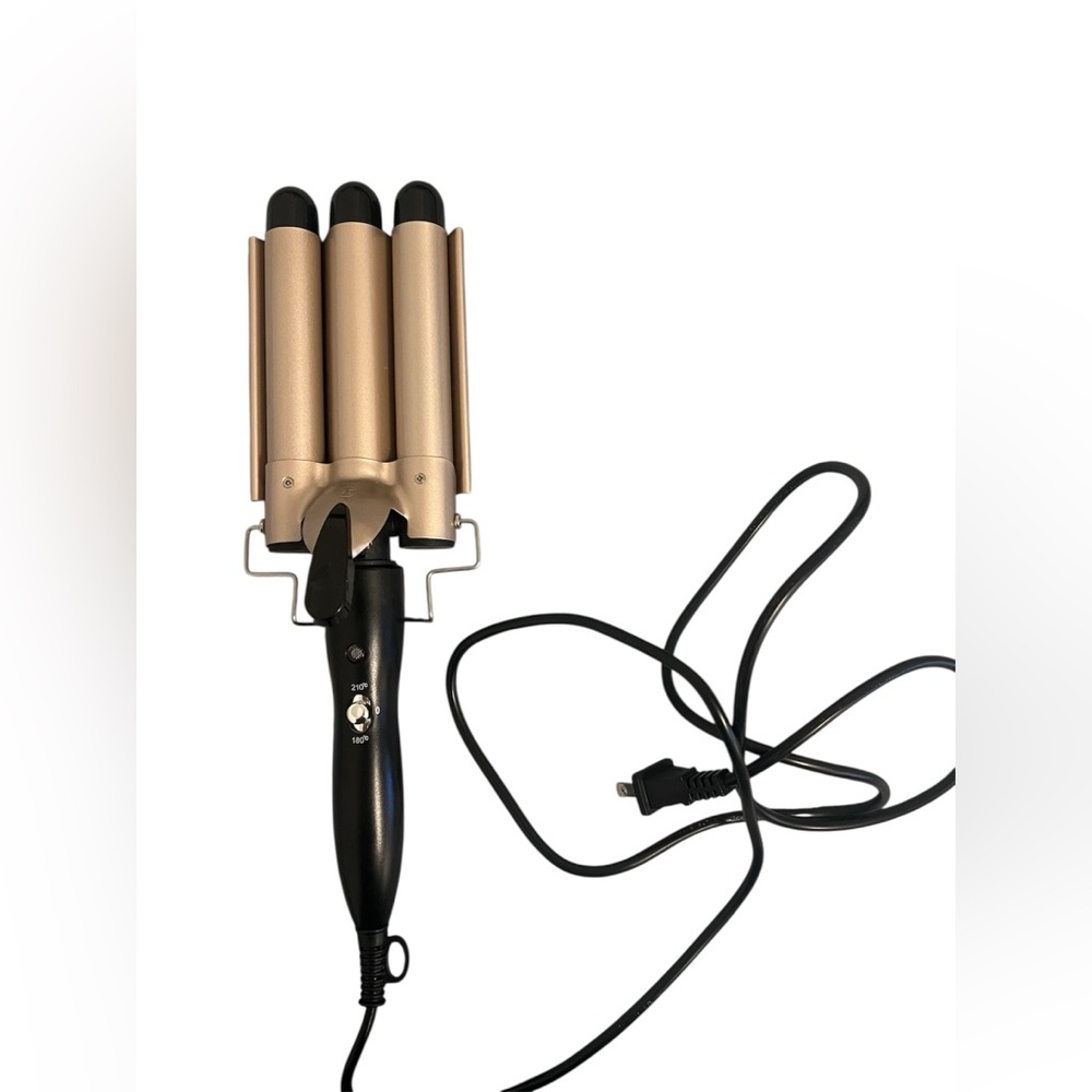 Gold Triple Barrel Hair Crimper